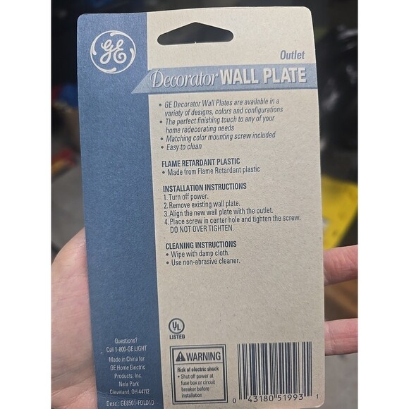 GE Decorator Outlet Wall Plates Fleur de Lis Pattern Lot Of 5 #GE8501-FDLD1D - Picture 4 of 5